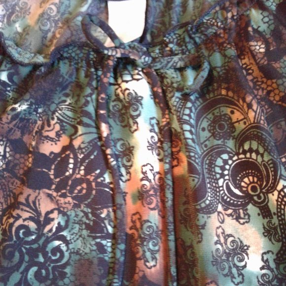 Christine Gerard Y2K Blouse Size L - Picture 7 of 9